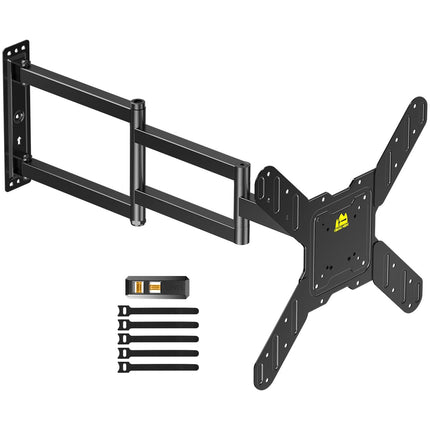 SEPISTATAV KINNITUS TV seinakinnitus Pööratav 90-kraadine telerikinnitus 26-65-tollistele teleritele 820 mm eriti pika varrega telerikinnitus seinale Pikendatav seinakinnitus, hoiab 35 kg, max VESA 400x400 mm