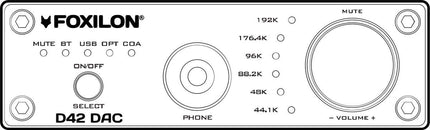FOXILON D42 DAC/Bluetooth kõrvaklappide võimendi
