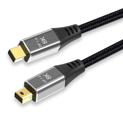 Cablecc Mini DisplayPort 1.4 8K 60Hz kaabel Ultra-HD UHD 4K 144Hz Mini DP-MiniDP-kaabel 7680 * 4320 video-, sülearvuti- ja teleri jaoks