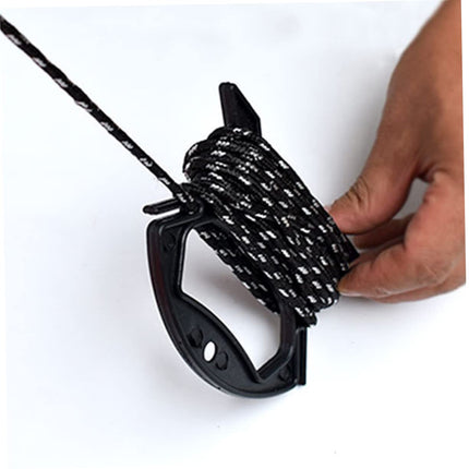 HOMSFOU 10 Pack Winder Rope Organizer Spool for Winding Wire Masonry Line Cable Extension Cable Kite Line Spool Kite Reel Extension Cable Cable Organizer Black