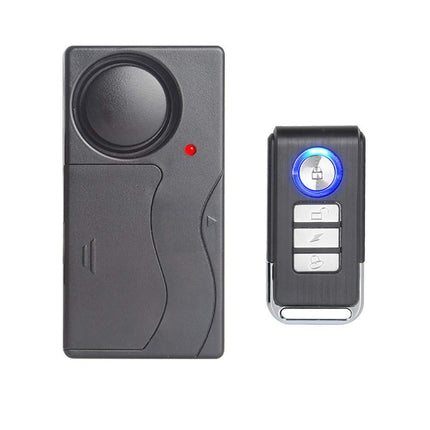 Mengshen Wireless Vibration Alarm, Burglar Alarm for Bicycle/Motorcycle/Car/Vehicles/Door/Window, 110db Super Loud (Remote Control Included)