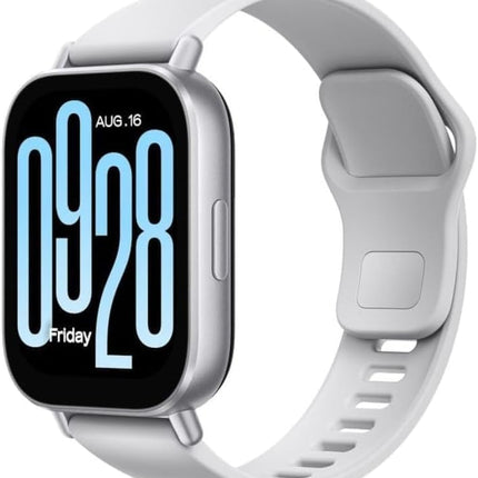 Xiaomi Redmi Watch 5 Active, 5,1 cm (2-tolline) LCD-ekraan, 3 mikrofoni ja kõlarit, kuni 18 päeva aku tööiga, üle 140 spordirežiimi, hõbedane