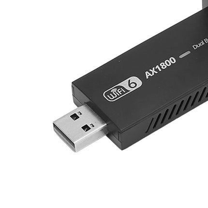 USB-võrgukaart, USB3.0 2,4 GHz kuni 5,0 GHz WiFi 6 adapter, kiire 1800 Mbps kahesageduslik ühendus, tugi AX1800 Mbps MU MIMO WiFi adapter arvutile, lauaarvutile ja sülearvutile
