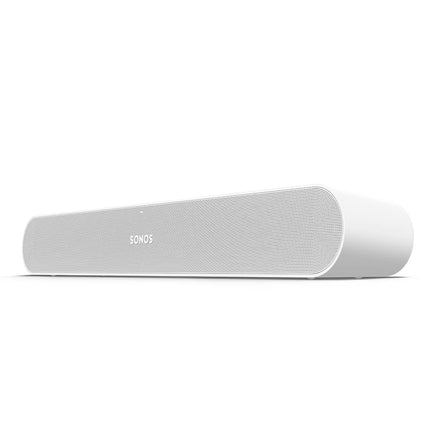 Sonos Ray Soundbar – Ainulaadselt kompaktne kõik-ühes heliriba tipptasemel heliga filmide, mängude ja WiFi-muusika voogesituse jaoks – Ühildub rakenduse ja Apple AirPlayga – Valges värvitoonis