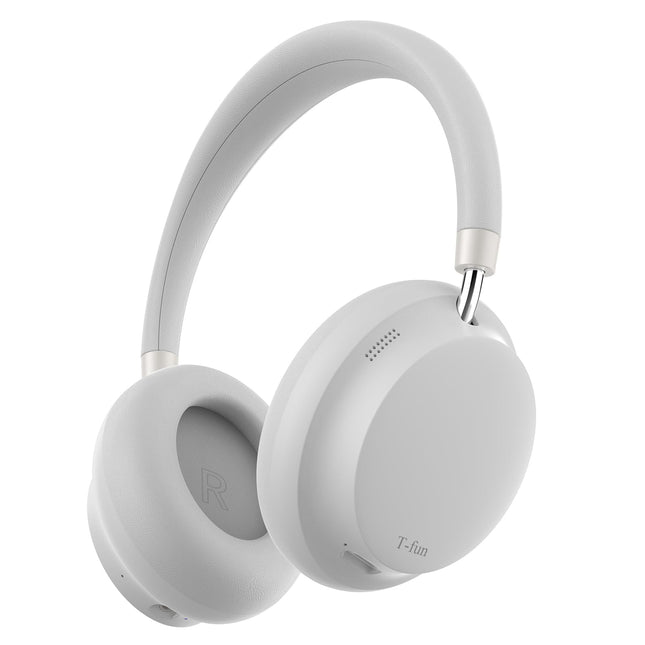 T-fun NC45 aktiivse mürasummutusega kõrvaklapid, juhtmevabad kõrvaklapid mikrofoniga, 55 tundi mänguaega, kõrglahutusega heli, madal latentsusaeg, Bluetooth 5.3 ANC kõrvaklapid liikvel olles
