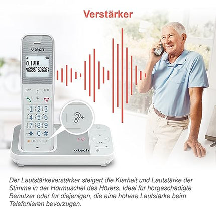 VTech XS1051 DECT telefon Juhtmeta 2 telefonitoruga, Juhtmeta telefon automaatvastajaga, helistaja blokeerimise, käed-vabad funktsiooni, helitugevuse võimendi, käed-vabad süsteemiga