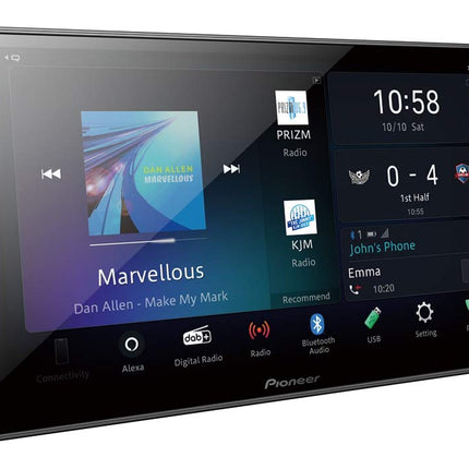 Pioneer SPH-EVO93DAB-DUC meediakeskus FIAT Ducato X250 – X290 mudelitele, 9-tolline puutetundlik ekraan, Wi-Fi, Alexa hääljuhtimine, Apple CarPlay, Android Auto, DAB/DAB+ digitaalraadio, Bluetooth, 13-ribaline ekvalaiser
