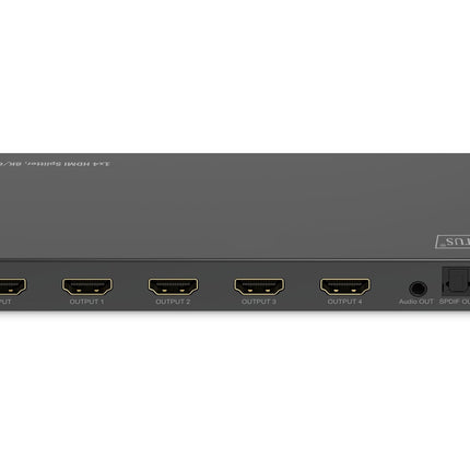 DIGITUS Splitter HDMI 1x4 8K/60Hz Toslink, Stereo, EDID Contr.