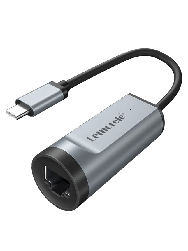 Lemorele USB C Etherneti adapter, Thunderbolt 3/Type C RJ45 gigabaidise Etherneti LAN-võrguadapter 100W PD laadimispordiga. Ühildub sülearvutite, arvutite, lülitite, MacBookide, iPadide ja muude C-tüüpi seadmetega.