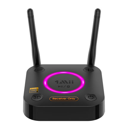 1Mii B06Ultra Bluetooth 5.2 vastuvõtja LDAC Hi-Res heli jaoks, HiFi Bluetooth-heli adapter Audiophile DAC-i, 3D ruumilise heli, aptX HD ja madala latentsusega vastuvõtja stereosüsteemile, optiline 3,5 mm RCA AUX