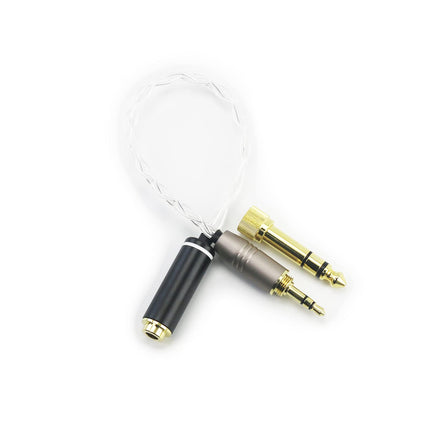 HansnBy 3,5 mm 1/8" TRS isas- ja 6,3 mm 1/4" adapter 4,4 mm tasakaalustatud emas-kõrvaklappide audioadapteri kaabel