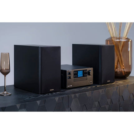 KENWOOD M-925DAB-B - Mikro HiFi-süsteem DAB+, CD, USB, Bluetoothi, 2 x 50 W RMS ja TFT-ekraaniga; Kesköömust