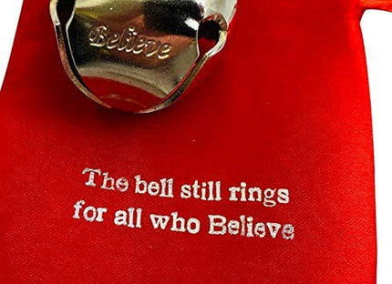 Westmon Works Faith Bell in Grey for Christmas Tree on Ribbon with Bag