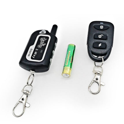 Meichoon Two-Way Motorcycle Anti-Theft Alarm System with Remote Control and Vibration Alarm, Electric Bicycle Security Device, Scooter, Moto Theft Protection