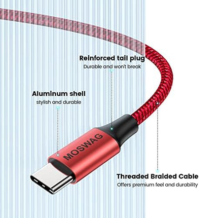 MOSWAG USB Type C to 3.5mm Headphone Jack Adapter, Audio USB C to Aux Dongle Cable for iPhone 16 Pro Max/16 Pro/16 Plus/16/15 Pro/15, Samsung Galaxy S24 S23 S22 S21 S20, Huawei, Pixel, iPad and more