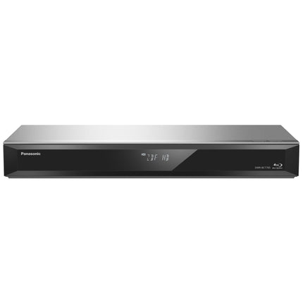 Panasonic DMR-BCT765AG Blu-ray mängija ja salvesti kahe HD DVB-C tuuneriga, 500 GB kõvakettaga, 4K ülesskaleerimisega, Ultra HD, samaaegse salvestamisega, Smart Ready, hõbedane