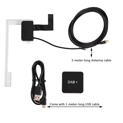 Pure Highway 600 auto DAB-raadio adapter, DAB-autoraadio adapter, 17 x 14 x 5 autokomplekt, digitaalse ringhäälingu DAB DAB-boksi raadiovastuvõtja adapter antenniga Androidile
