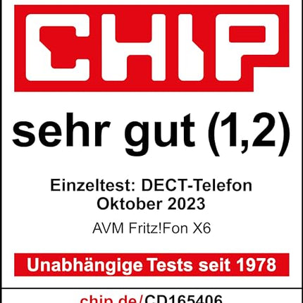 FRITZ!Fon X6 must DECT mugavustelefon (kvaliteetne värviekraan, HD-telefonisüsteem, täisdupleks-käed-vabad kõned, FRITZ!Boxi funktsioonide juhtimine), must, saksakeelne versioon