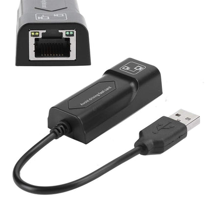 Dpofirs Etherneti-RJ45 adapter, 100 Mbps kiire USB 2.0-RJ45 konversioonikaabel, universaalne lairiba muundur sülearvutitele ja lauaarvutitele