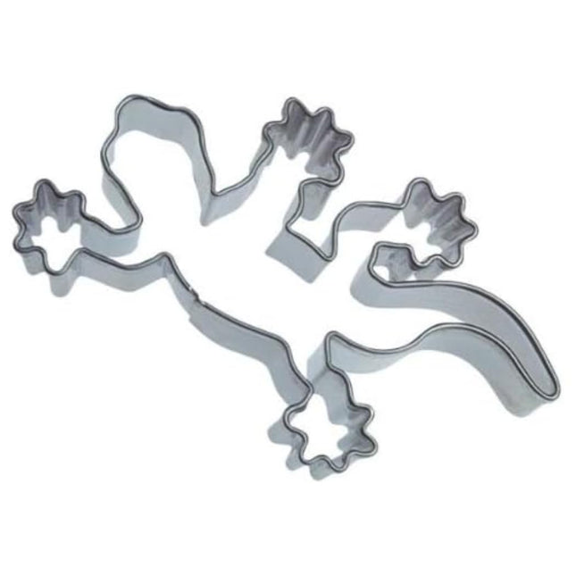 Städter küpsisevorm, roostevabast terasest, sisalik u. 7 cm, 7 x 4,5 x 2 cm, hõbedane