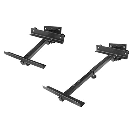 Drall 2 pieces (1 pair) speaker wall bracket - load capacity up to 15 kg - speaker holder for HiFi home cinema boxes - tiltable, swiveling, tilting - wall mounting attachment black model: BH2B