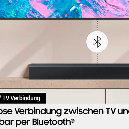 Samsung HW-C410G 2.0-kanaliga C-kõlaririba, integreeritud subwoofer, ruumilise heli laiendamine, Dolby Digital 2.0, DTS 2.0, Bluetooth ja NFC, üks kaugjuhtimispult [2023]