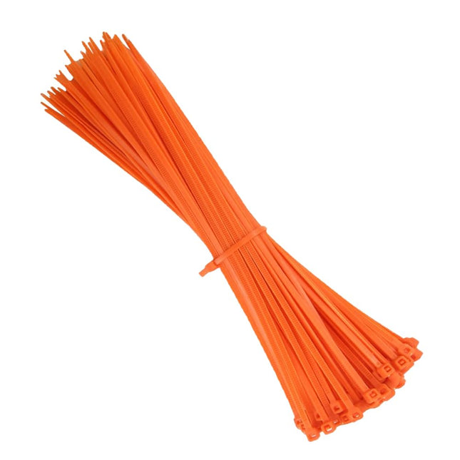 Kafton cable ties 300 mm x 4.8 mm orange – (100 pieces)