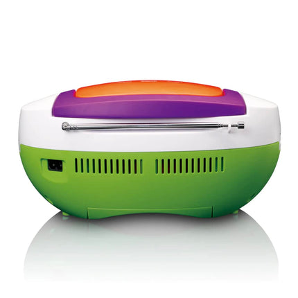 Lenco SCD-41 - CD-mängija lastele - CD-raadio - stereosüsteem - boombox - FM-raadio tuuner - USB-port - MP3 - 2 x 1 W RMS-toide - töötab vooluvõrgust ja akudest - värviline