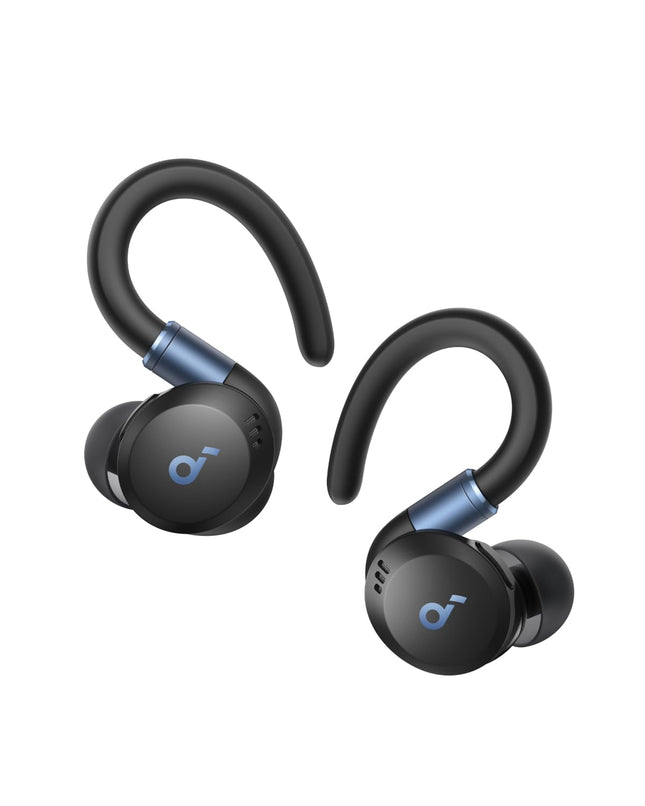Soundcore by Anker Sport X20, juhtmevabad treeningkõrvaklapid, pööratavad ja pikendatavad kõrvakonksud, mürasummutus, sügav bass, IP68 veekindel, higikindel, tolmukindel, 48-tunnine mänguaeg, spordikõrvaklapid