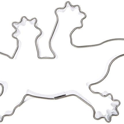 Städter küpsisevorm, roostevabast terasest, sisalik u. 7 cm, 7 x 4,5 x 2 cm, hõbedane