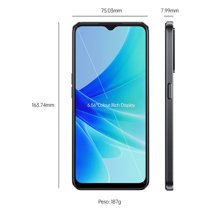 Oppo A57s, 4+128GB, tähine must, SIM-kaardita lukustamata nutitelefon, 33W SUPERVOOC, 5000mAh aku, 50MP kaamera