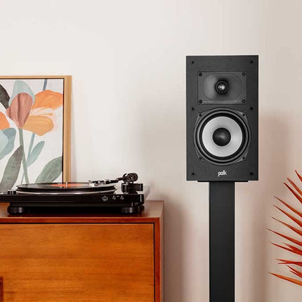 Polk Audio Monitor XT20 riiulikõlarid, stereokõlarid, ruumilise heli kõlarid, kõrglahutusega sertifitseeritud, Dolby Atmos ja DTS:X ühilduv, HiFi ja kodukino kõlarid (paar), must