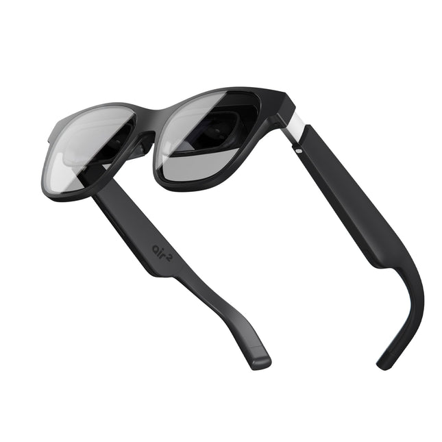 XREAL Air 2 AR-prillid, kantav ekraan kuni 330-tollise diagonaaliga ja terve päeva kestva 72 g kaaluga 120 Hz 1080P resolutsiooniga, ideaalne mängimiseks, voogedastuseks ja töötamiseks, parim alternatiiv telerile/projektorile/monitorile