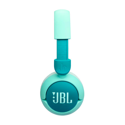 JBL Junior 320 BT, juhtmevabad kõrvapealsed Bluetooth-kõrvaklapid sisseehitatud mikrofoniga lastele, 50 tundi mänguaega, JBL Safe Sound, madal helitugevus, lihtne kasutada ja kleebiste komplekt, roheline