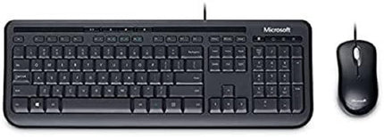 Microsoft Wired Desktop 600 klaviatuuri ja hiire komplekt (ettevõtte pakend) must