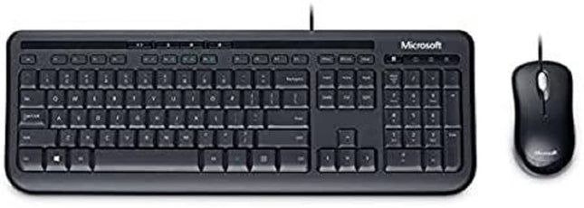 Microsoft Wired Desktop 600 klaviatuuri ja hiire komplekt (ettevõtte pakend) must
