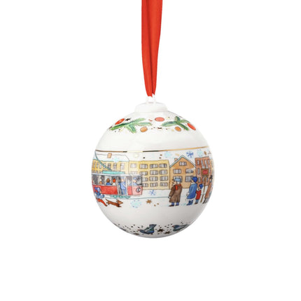Hutschenreuther Porcelain Christmas Ball 2023 Porcelain Ball, 6 CM