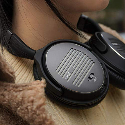 Smpl mürasummutavad kõrvaklapid - Bluetooth kõrvaklapid mikrofoniga kõnede jaoks, 16-tunnine mänguaeg - mustad