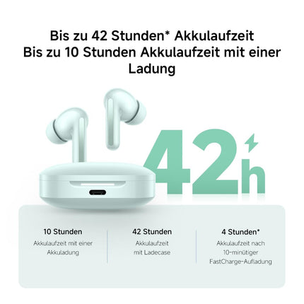 Xiaomi Redmi Buds 6, Bluetooth-kõrvaklapid, kahe draiveriga disain, aktiivne mürasummutus, kahekordne mikrofon integreeritud tehisintellektiga, pikk aku tööiga kuni 42 tundi, puutetundlik juhtimine, must