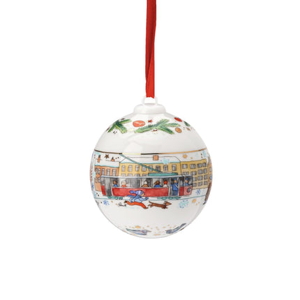 Hutschenreuther Porcelain Christmas Ball 2023 Porcelain Ball, 6 CM