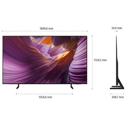 Samsung OLED 4K S85F 83-tolline (210 cm) UHD-teler, NQ4 AI Gen2 protsessor, 4K ülesskaleerimine, OLED HDR, Pantone'i poolt valideeritud värvid, Dolby Atmos, Gaming Hub, Knox Security, Samsung Vision AI nutiteler (2025)