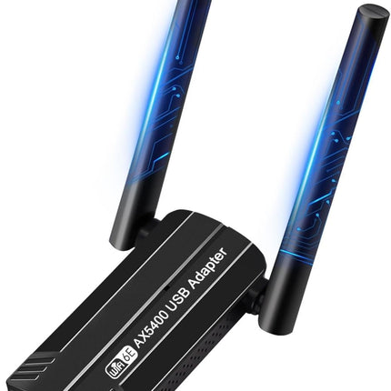 PNGOS WiFi Stick 6E, Powerful AX5400 Mbps, Adapter, USB 3.0, Tri-Band, WiFi Dongle 2.4G/5G/6GHz, Compatible with Windows 11/10, Plug and Play