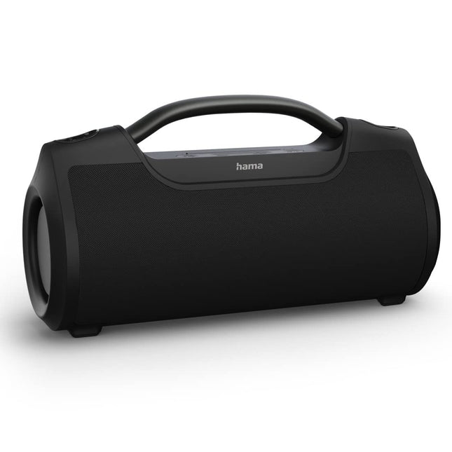 Hama Bluetooth-muusikakarp SoundBarrel (Bluetooth-kõlar, veekindel vastavalt IPX6 standardile, kaasaskantav muusikakarp 60 W, 12-tunnine aku, toiteplokk) must