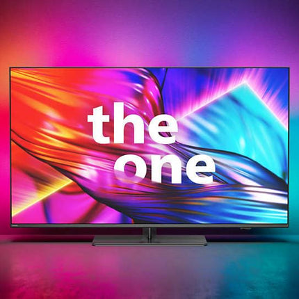 Philips Ambilight 55PUS8909 4K LED Smart TV - 55-inch display with pixel-precise Ultra HD Titan OS platform and Dolby Atmos sound. Works with Alexa and Google Assistant - Anthracite Gray