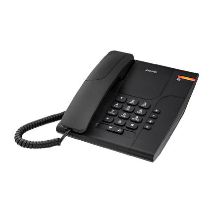 ALCATEL Temporis 180 PRO - Lauatelefon professionaalseks kasutamiseks - Vaigistusnupp - Visuaalne kõneindikaator - Reguleeritav helitugevus - Kordusvalimise nupp - Kontori-/seinakinnitus - Must