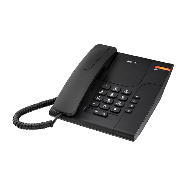 ALCATEL Temporis 180 PRO - Lauatelefon professionaalseks kasutamiseks - Vaigistusnupp - Visuaalne kõneindikaator - Reguleeritav helitugevus - Kordusvalimise nupp - Kontori-/seinakinnitus - Must