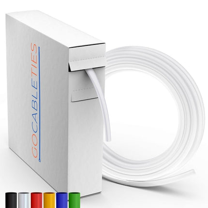 Gocableties - Kvaliteetne läbipaistev termokahanev toru - 12,7 mm x 6 m - kahanemissuhe 2:1 - veekindel termokahanev toru kaablite isolatsiooniks, märgistamiseks, kaablite kimputamiseks ja parandamiseks
