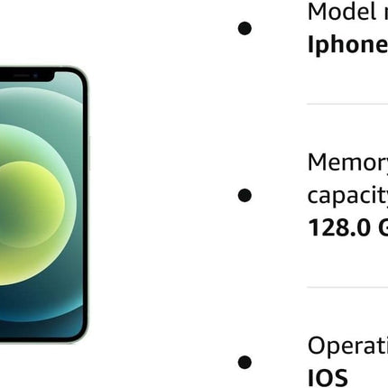 Apple iPhone 12, 128GB, roheline - (renoveeritud)