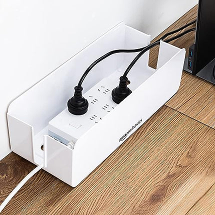 Amazon Basics kaablikarp kaablite peitmiseks ja korraldamiseks - suur, valge