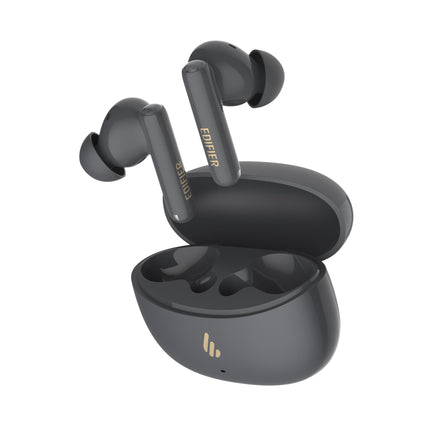Edifier X5 Pro aktiivsed mürasummutavad kõrvaklapid tehisintellektiga täiustatud helistamise, läbipaistvuse, kiirlaadimise, mängurežiimi, IP55 veekindlusega, juhtmevabad Bluetooth 5.3 kõrvaklapid, hallid